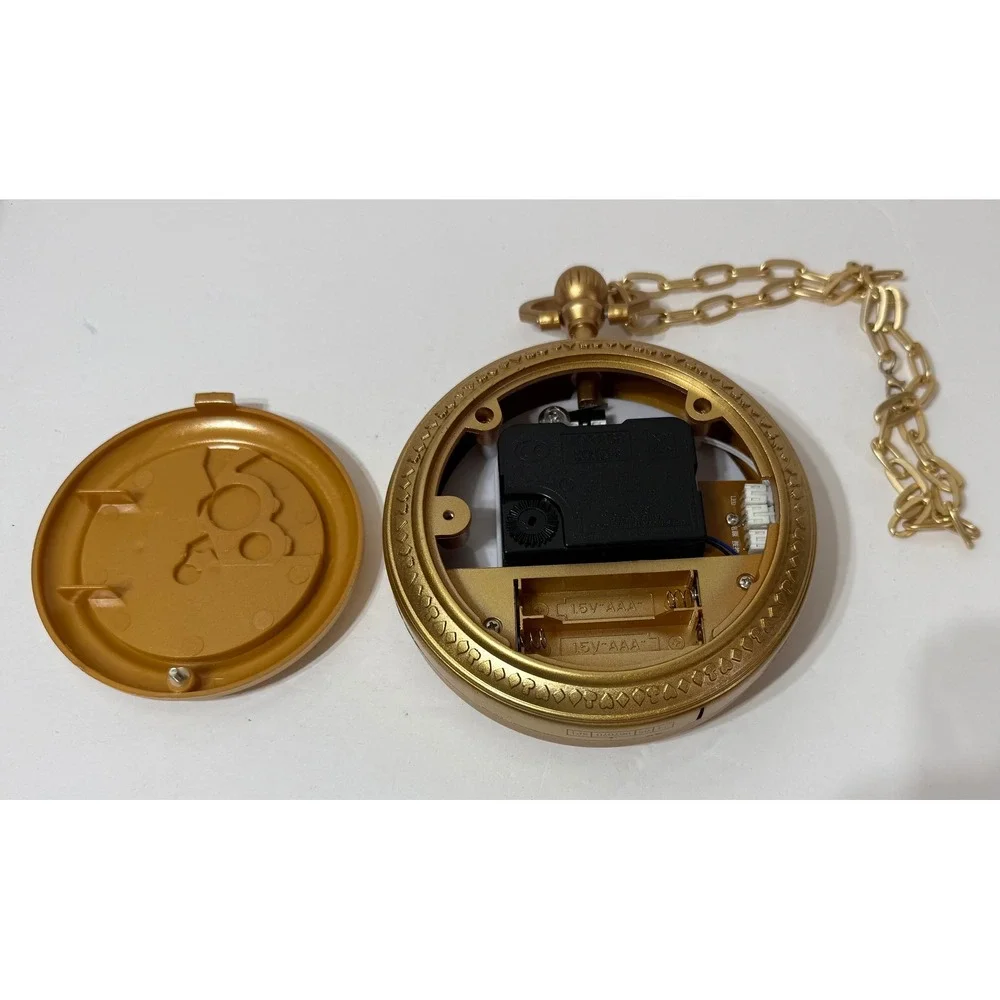 Disney Descendants Rise of Red Pocket Watch Gold Spiral Face Cosplay Prop 5in